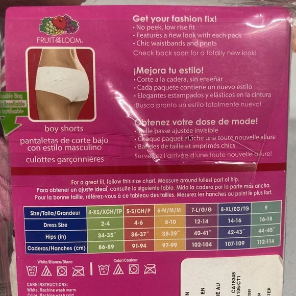 Fruit of the Loom set of 2 pack Womens Panties Sz Small - Picture 6 of 6